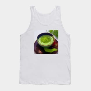 Matcha Japanese Tea Time Cup Tank Top